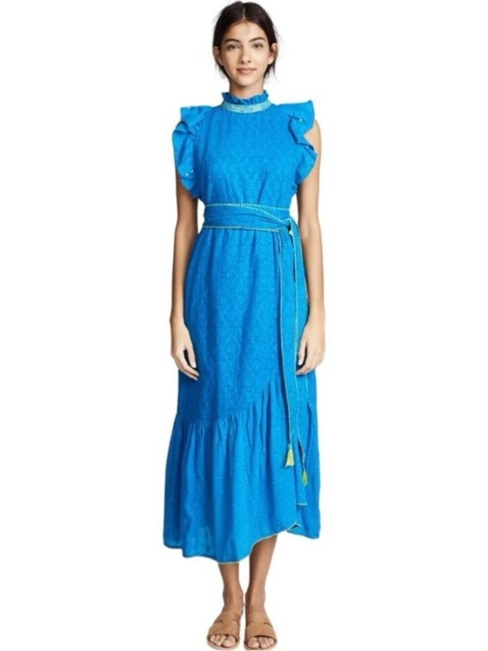 Banjanan Bulbul Dress in Turquoise